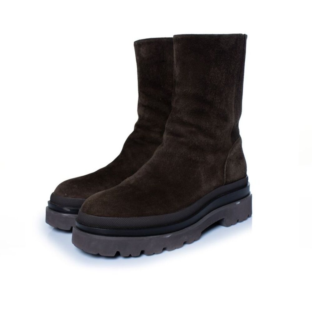 Lola cruz, Pruga, brown suede boots